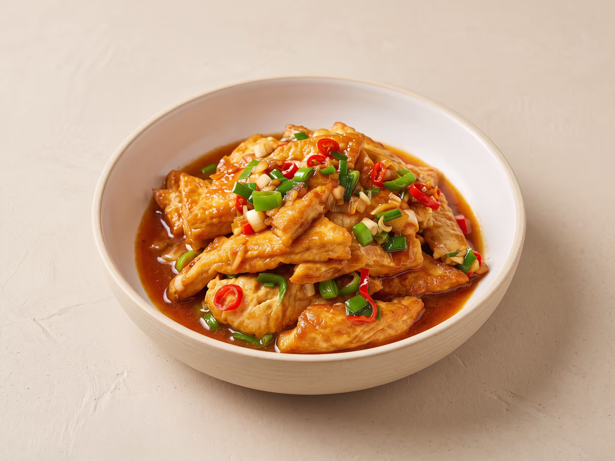 焖煎豆腐